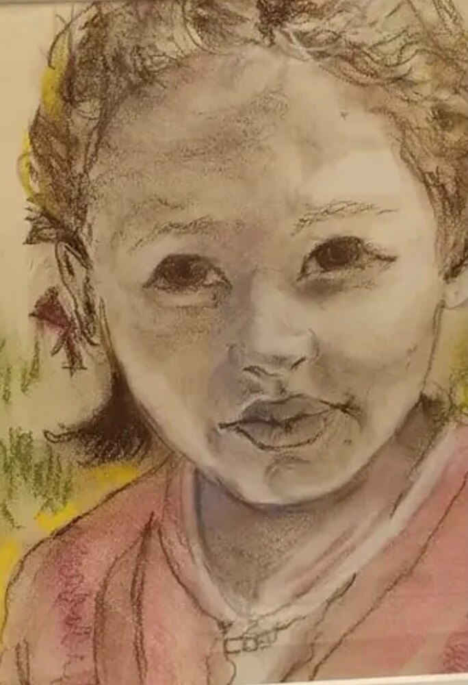 Julieta Castellanos — Zeichnung & Malerei · Kohle, Aquarell und Kreide, Mexiko